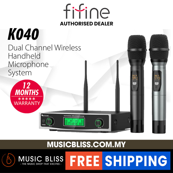 FIFINE K040 Dual Wireless Microphone System Fifine Two Handheld