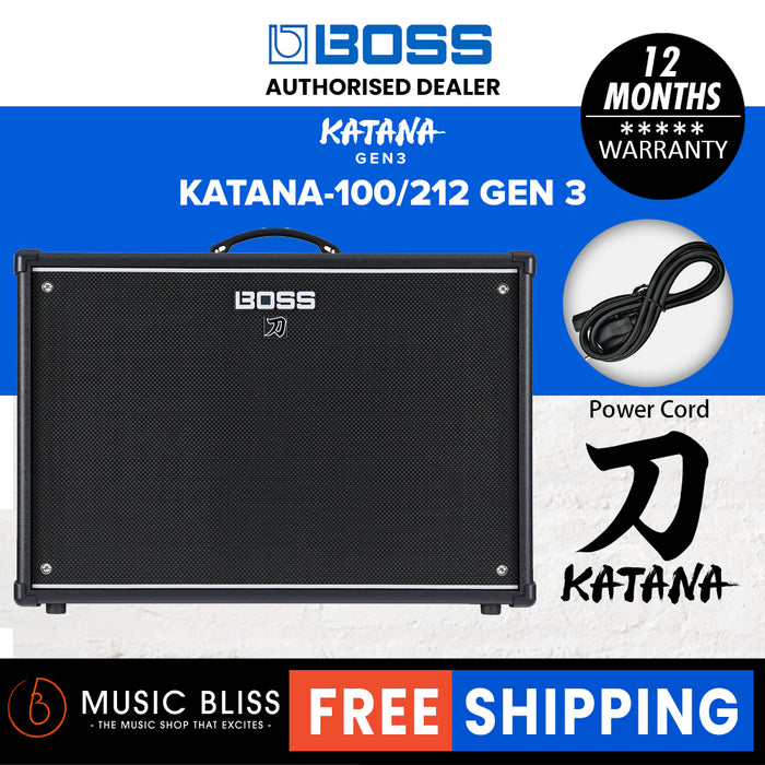 Boss Katana-100/212 Gen 3 150-watt 2x12" Guitar Combo Amplifier