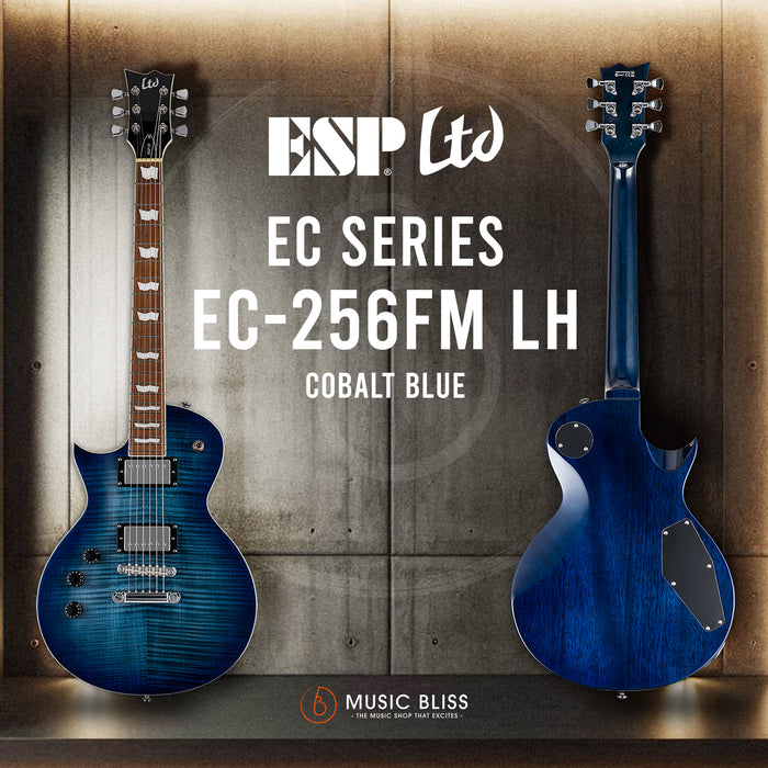 ESP LTD EC-256FM Left Handed Electric Guitar - Cobalt Blue