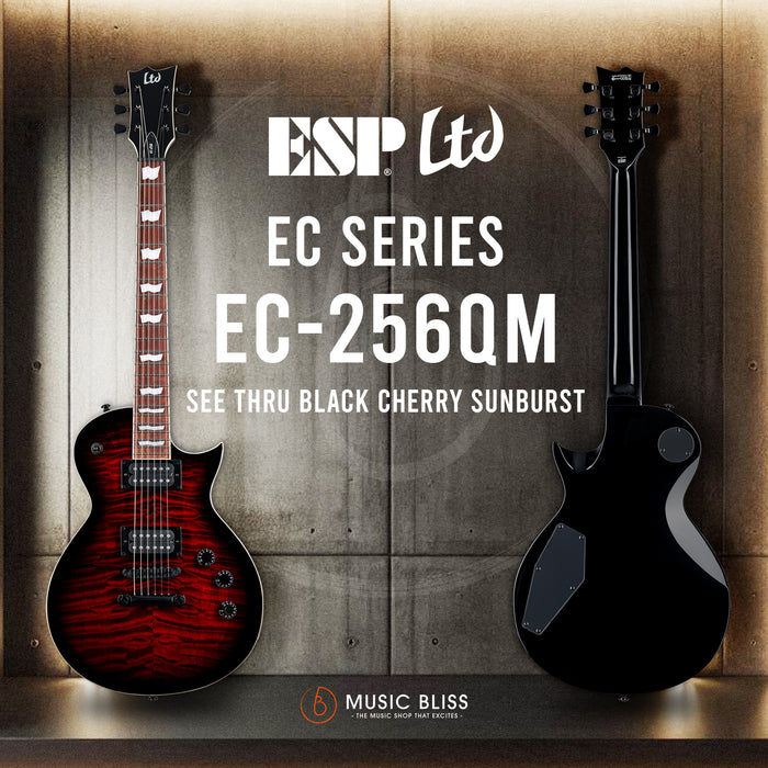 ESP LTD Eclipse EC-256QM Electric Guitar - See Thru Black Cherry Sunburst