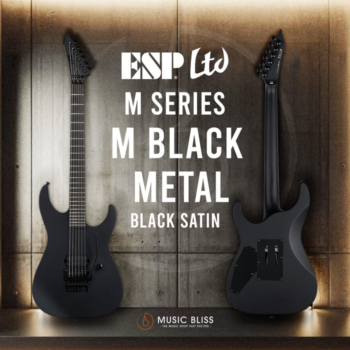 ESP LTD M-Black Metal - Black Satin