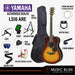 Yamaha LS16 ARE Acoustic Guitar with FREE Hard Bag Package - Brown Sunburst - Music Bliss Malaysia
