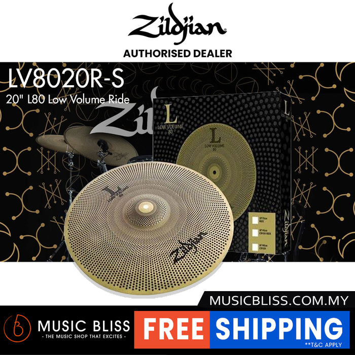 Zildjian 20" L80 Low Volume Ride Cymbal