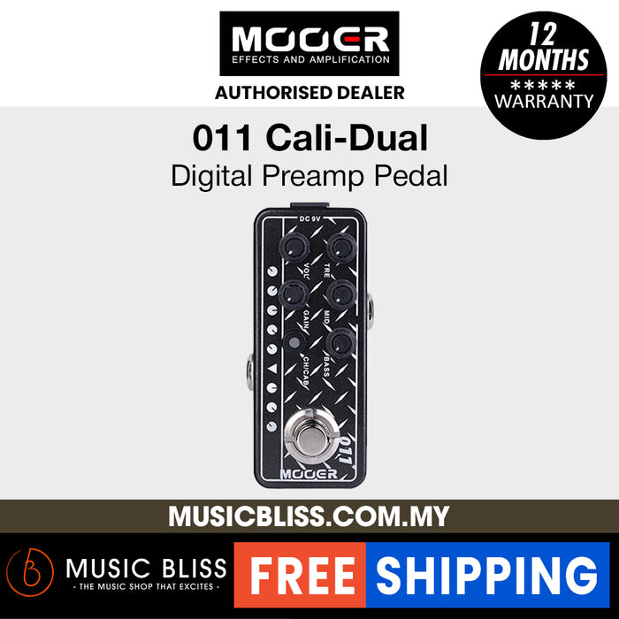 Mooer 011 Cali-Dual Micro Preamp Pedal