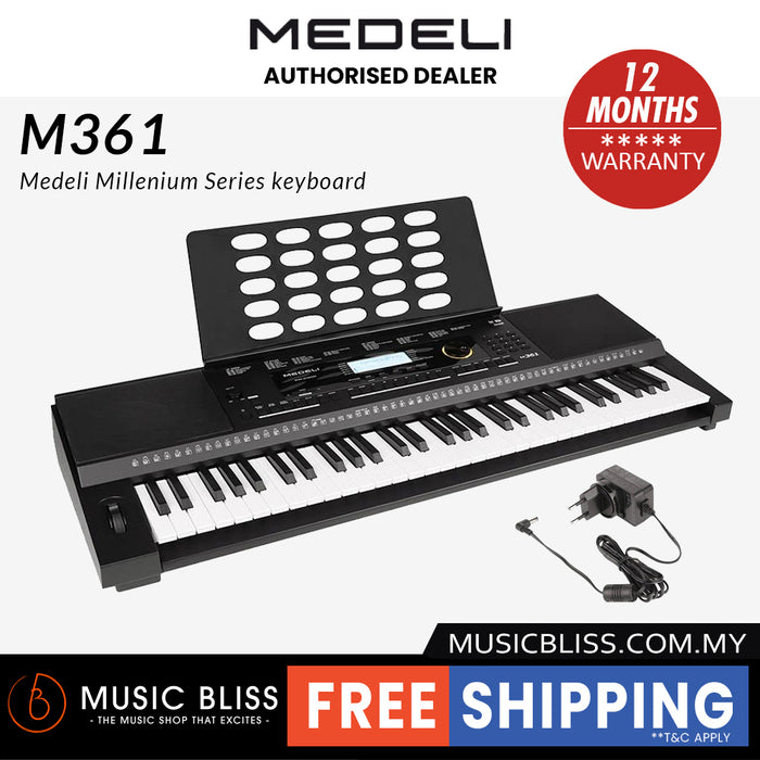 Medeli M361 Millenium Series 61-Key Portable Keyboard