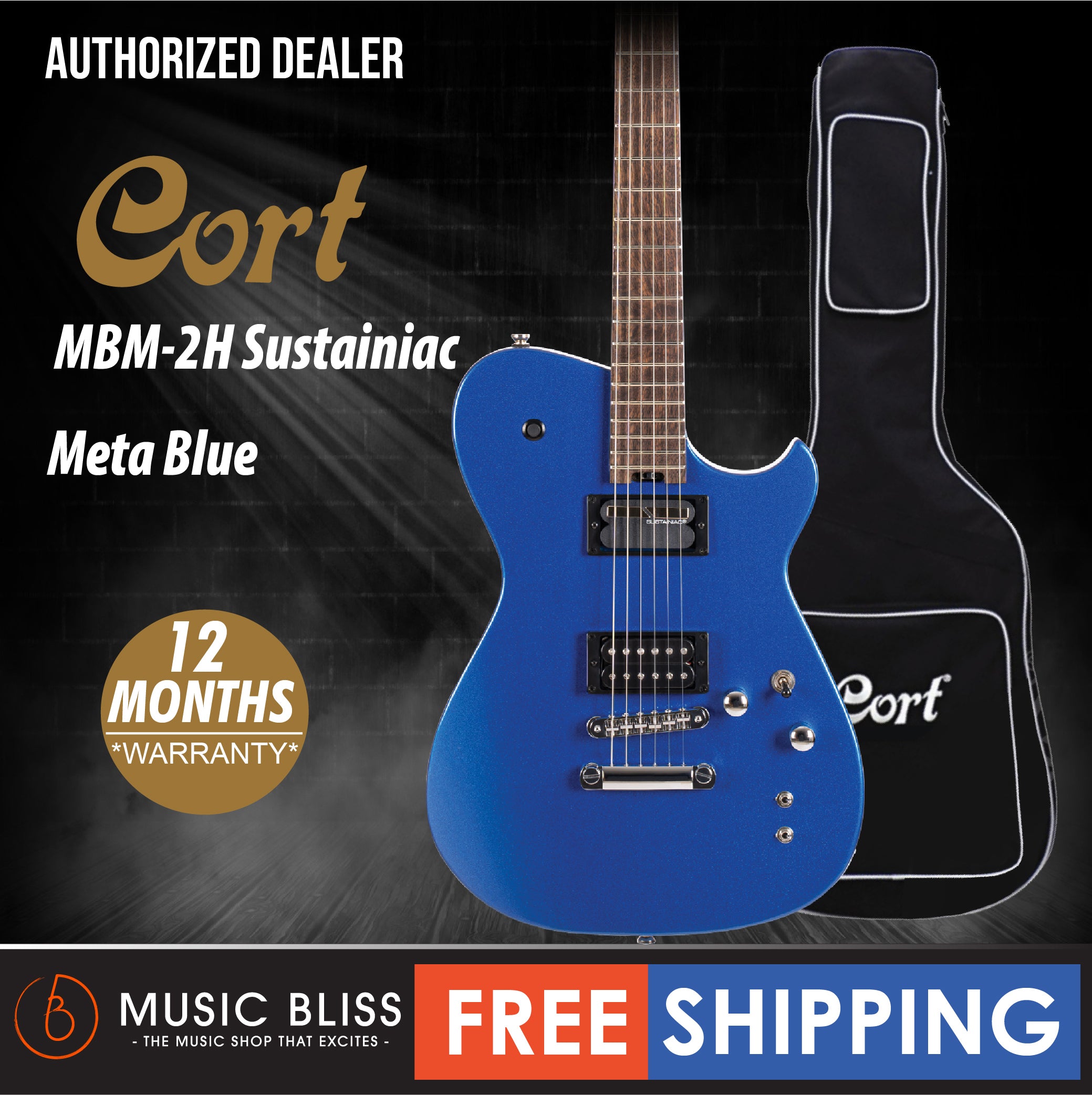 Cort MBM-2 Sustainiac  META Series Electric Guitar