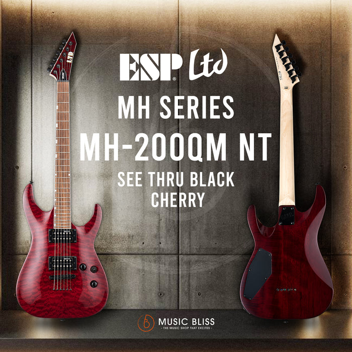 ESP LTD MH-200QM NT - See Thru Black Cherry