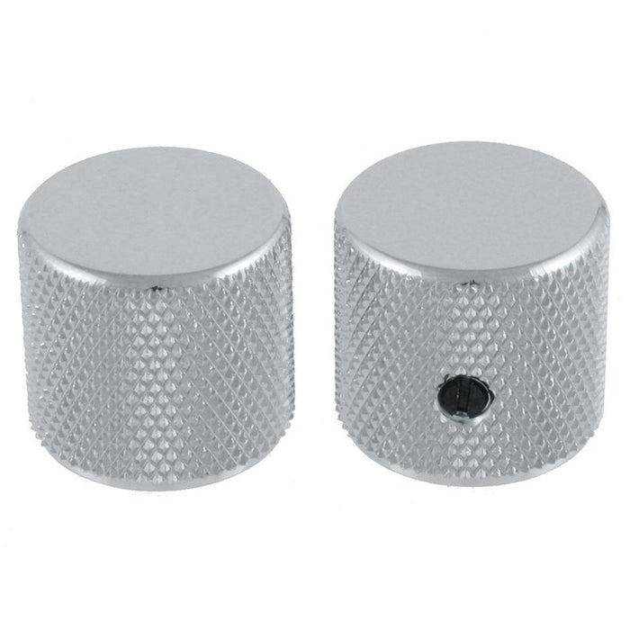 ALLPARTS MK-0115-010 Metal Barrel Knobs - Chrome (Pack of 2) - Music Bliss Malaysia