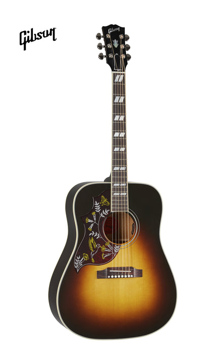 GIBSON HUMMINGBIRD STANDARD LEFT-HANDED ACOUSTIC-ELECTRIC GUITAR - VINTAGE SUNBURST - Music Bliss Malaysia