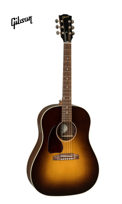 GIBSON J-45 STUDIO WALNUT LEFT-HANDED ACOUSTIC-ELECTRIC GUITAR - WALNUT BURST - Music Bliss Malaysia