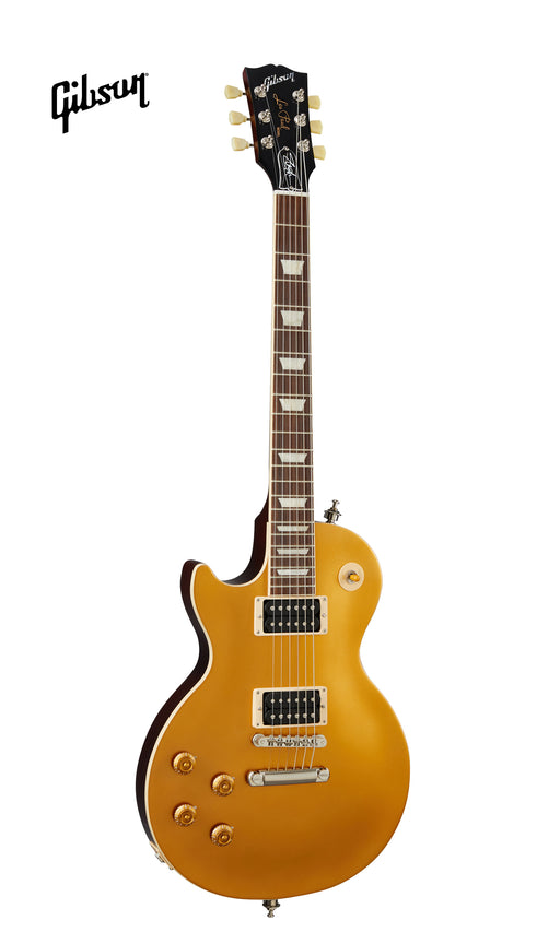 GIBSON SLASH "VICTORIA" LES PAUL STANDARD LEFT-HANDED ELECTRIC GUITAR - GOLDTOP DARK BACK - Music Bliss Malaysia