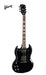 GIBSON SG STANDARD LEFT-HANDED ELECTRIC GUITAR - EBONY - Music Bliss Malaysia