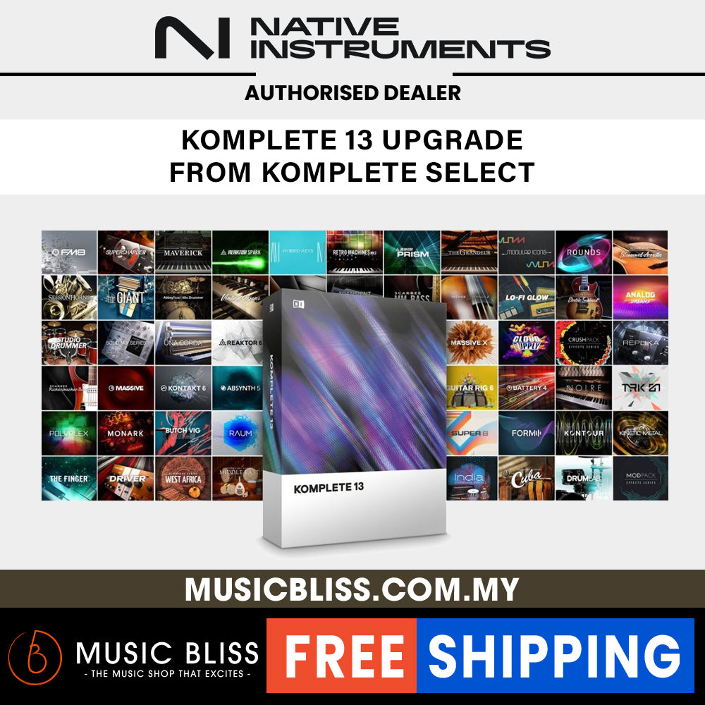 Native Instruments Komplete 13 Upgrade from Komplete Select - Music Bliss  Malaysia