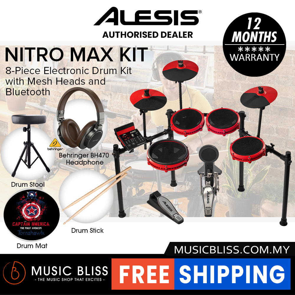 Alesis Nitro Max SE Điện Tử 8 ChiếcAlesis Nitro Max SE Điện Tử 8 Chiếc  