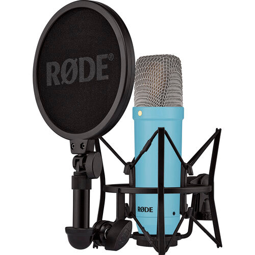Rode NT1 Signature Series Condenser Microphone with SM6 Shockmount and Pop Filter - Blue