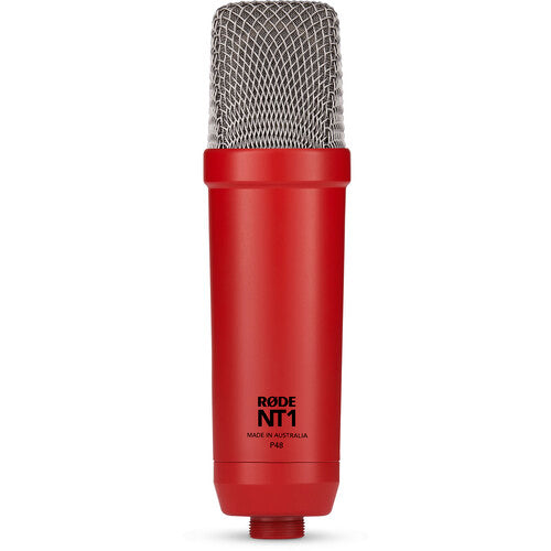 Rode NT1 Signature Series Condenser Microphone with SM6 Shockmount and Pop Filter - Red