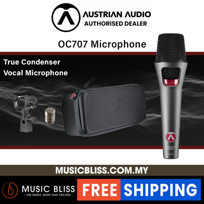 Austrian Audio OC707 True Condenser Vocal Handheld Microphone - Music Bliss Malaysia