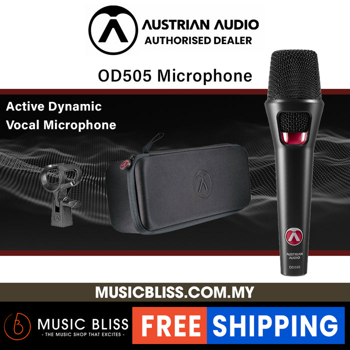 Austrian Audio OD505 Active Dynamic Vocal Handheld Microphone - Music Bliss Malaysia