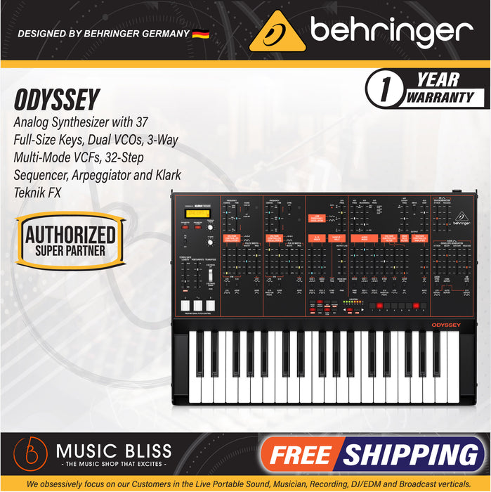 Behringer odyssey deals analog synthesizer