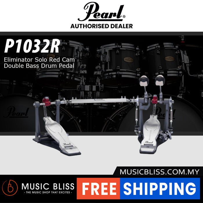 Pearl Eliminator Solo Red Cam Double Bass Drum Pedal
