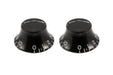 ALLPARTS PK-0140-023 Vintage Style Bell Knobs - Black (Pack of 2) - Music Bliss Malaysia