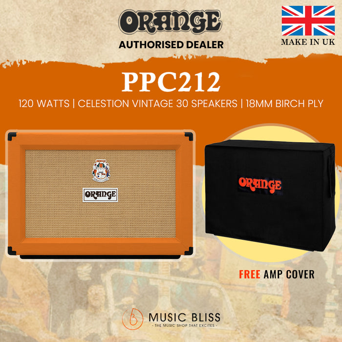 Orange PPC212 - 120-watt 2x12" Cabinet - Orange (Made in UK)