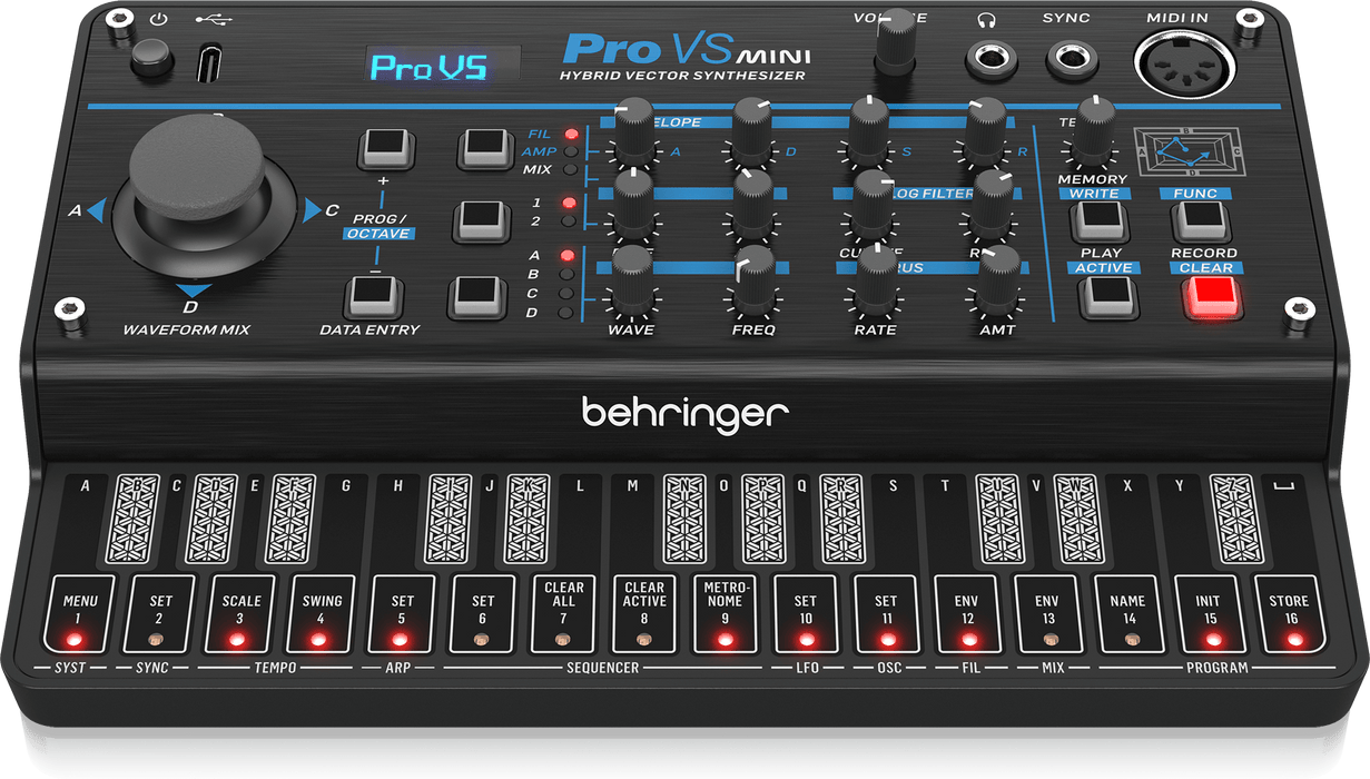 Behringer Pro VS Mini Hybrid Vector Synthesizer - Music Bliss Malaysia