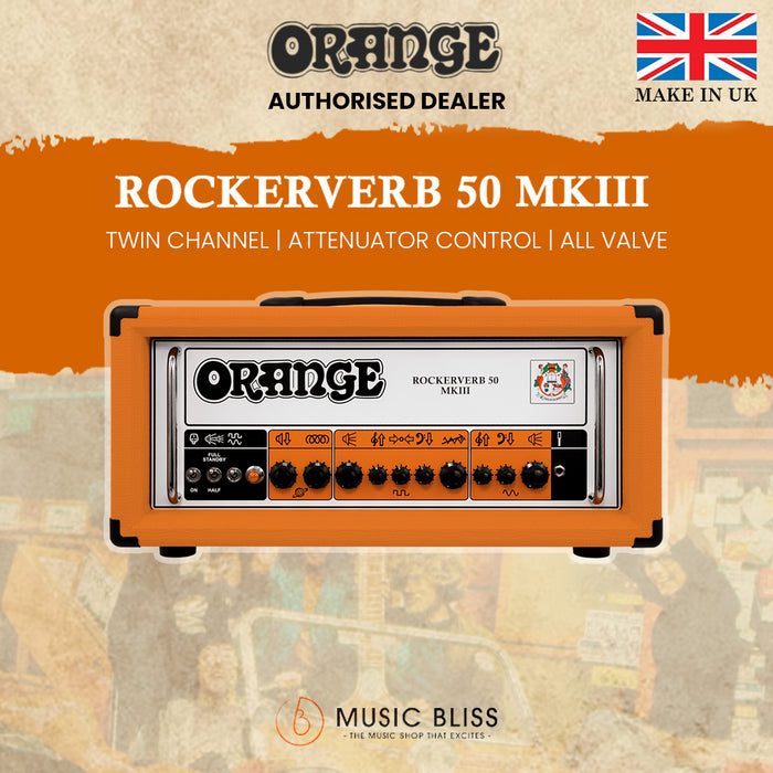 Orange Rockerverb 50 MKIII - 50-watt 2-channel Tube Head [Made in UK]