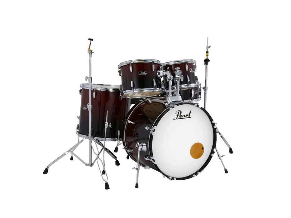 Pearl Roadshow 5-piece Drum Set with Drumstick and Throne - 22" Kick - Garnet Fade