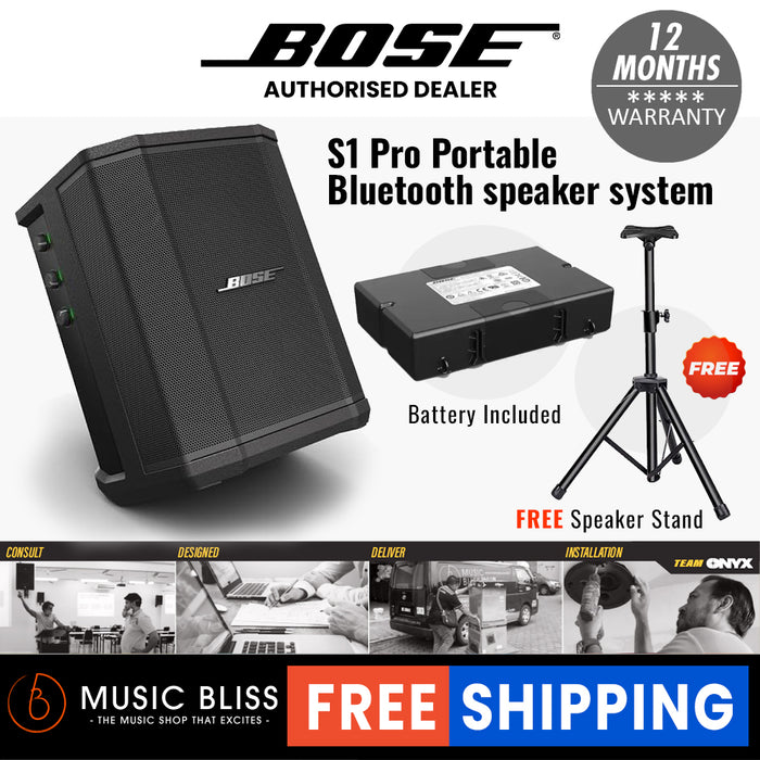 Bose S1 Pro Multi-Position PA System (FREE Speaker Stand) - Music Bliss Malaysia