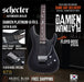 Schecter Damien Platinum 6 FR-S - Satin Black [MIK] - Music Bliss Malaysia