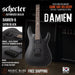 Schecter Damien-6 Electric Guitar - Satin Black - Music Bliss Malaysia