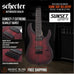 Schecter Sunset-7 Extreme 7-string Baritone Electric Guitar - Scarlet Burst - Music Bliss Malaysia