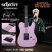 Schecter Machine Gun Kelly Signature PT Electric Guitar - Pink - Music Bliss Malaysia