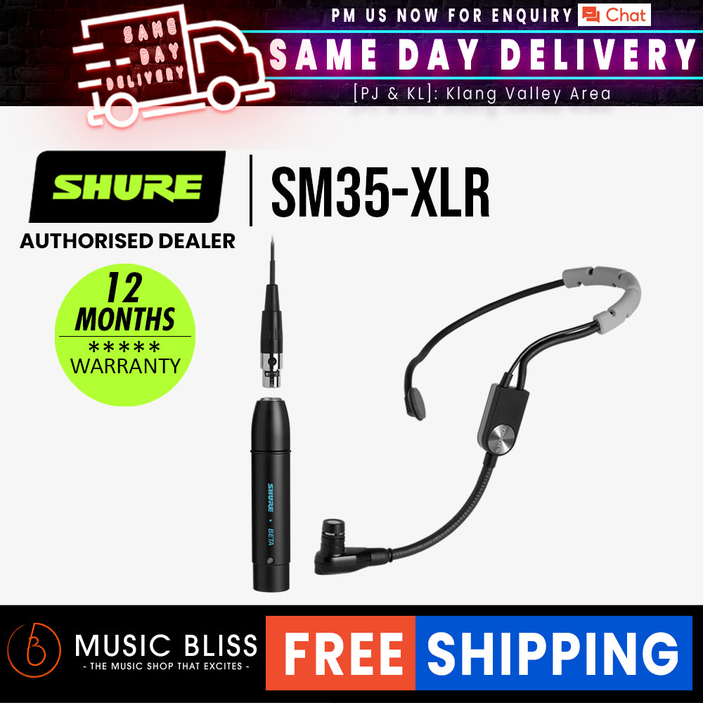 Shure SM35-XLR Performance Headset Condenser Microphone | Music Bliss  Malaysia