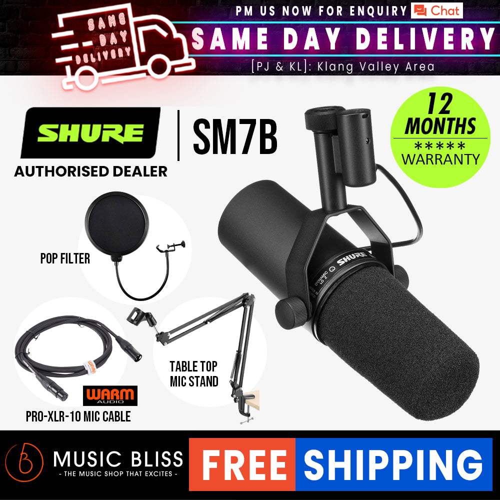 Shure SM7B Dynamic Studio Microphone