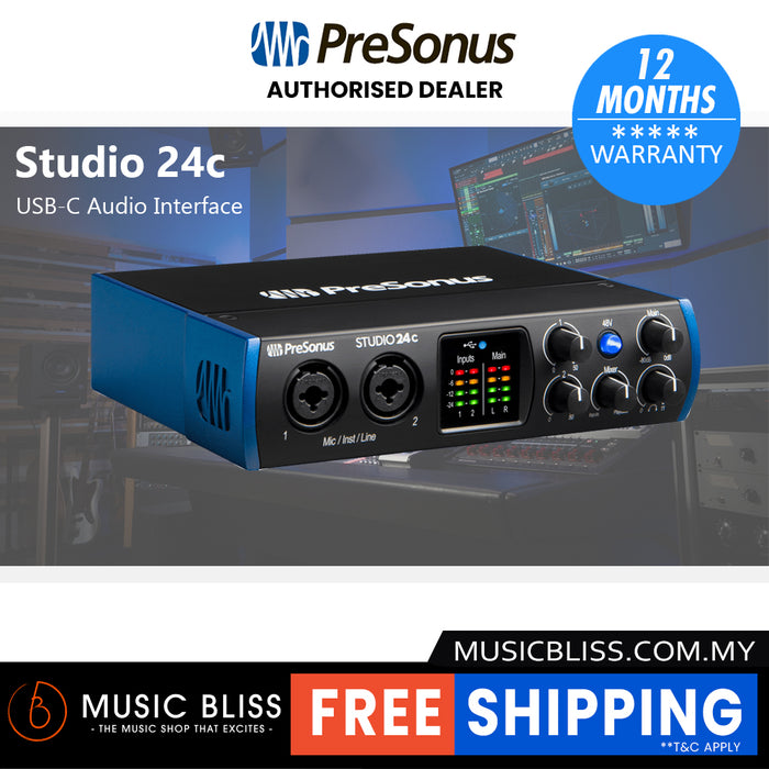 PreSonus Studio 24c USB-C Audio Interface