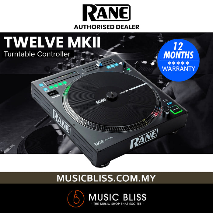 Rane Twelve MKII Turntable Controller works with Serato DJ Pro, TRAKTOR, and Virtual DJ