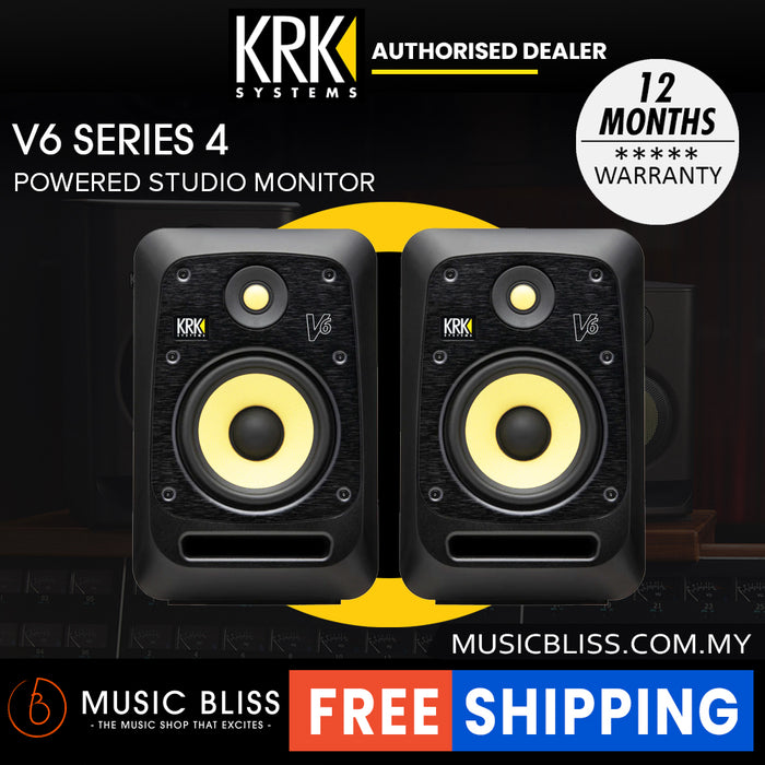 KRK V6 S4 6.5" Powered Studio Monitor - Pair