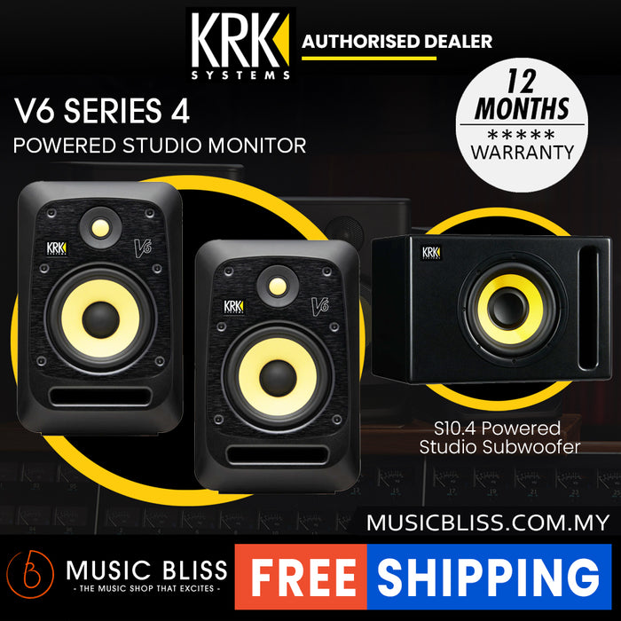 KRK V6 S4 6.5" Powered Studio Monitor - Pair