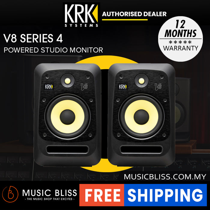 KRK V8 S4 8" Powered Studio Monitor - Pair