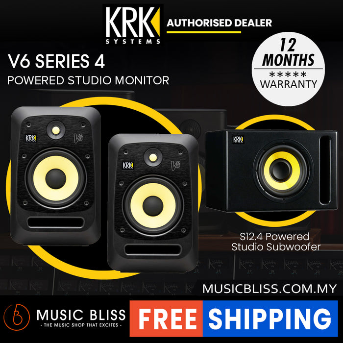 KRK V8 S4 8" Powered Studio Monitor - Pair