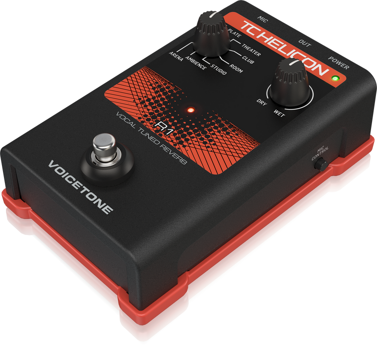 TC-Helicon VoiceTone R1 Vocal Reverb Pedal - Music Bliss Malaysia