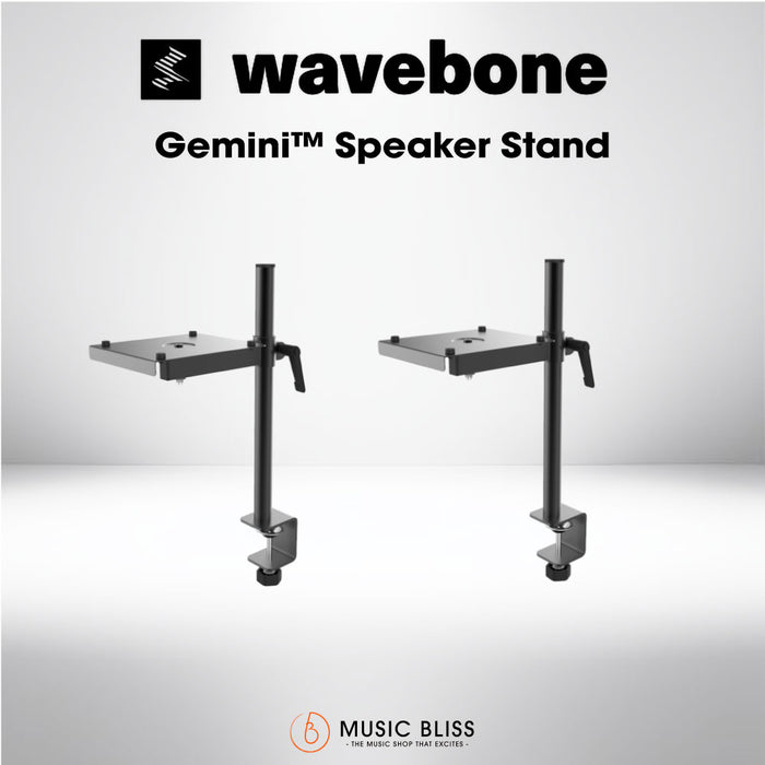 Wavebone Gemini Monitor Stand with Clamp Design - Music Bliss Malaysia