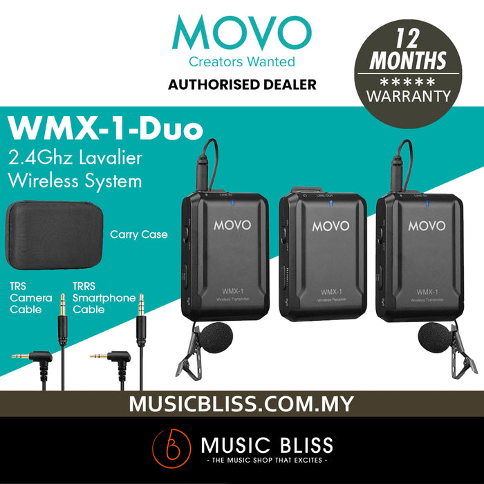 MOVO top WMX-1 2.4 GHz Wireless Microphone System