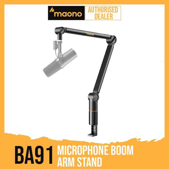 MAONO BA91 Microphone Boom Arm Stand for Professional Podcast/Studio/Microphone