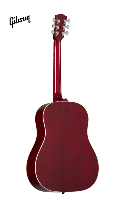 GIBSON J-45 STANDARD LEFT-HANDED ACOUSTIC-ELECTRIC GUITAR - CHERRY (J45) - Music Bliss Malaysia