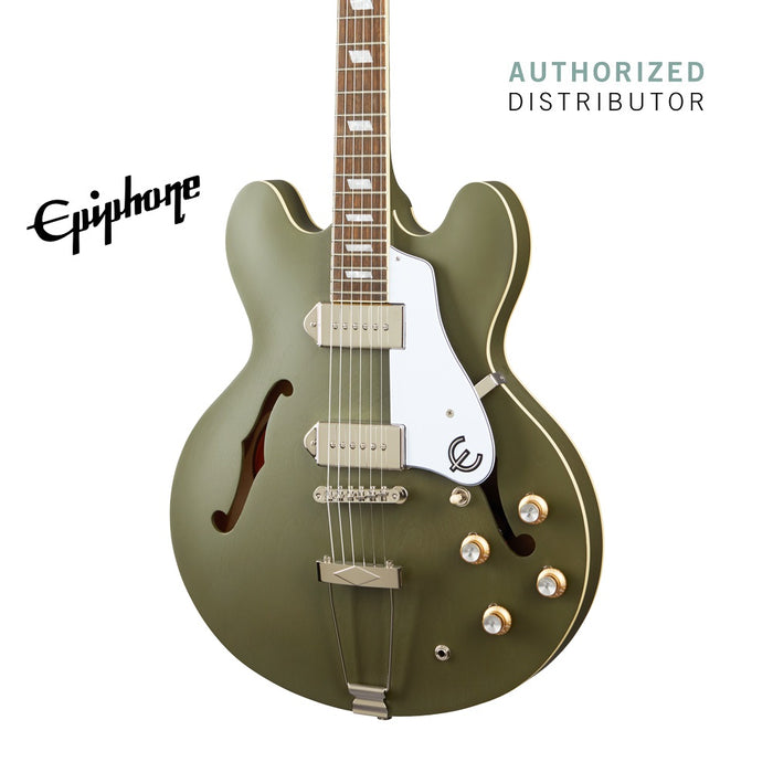 Epiphone Casino Worn Hollowbody Electric Guitar - Worn Olive Drab