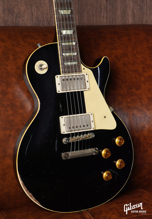 GIBSON 1958 LES PAUL STANDARD HEAVY AGED - EBONY - Music Bliss Malaysia