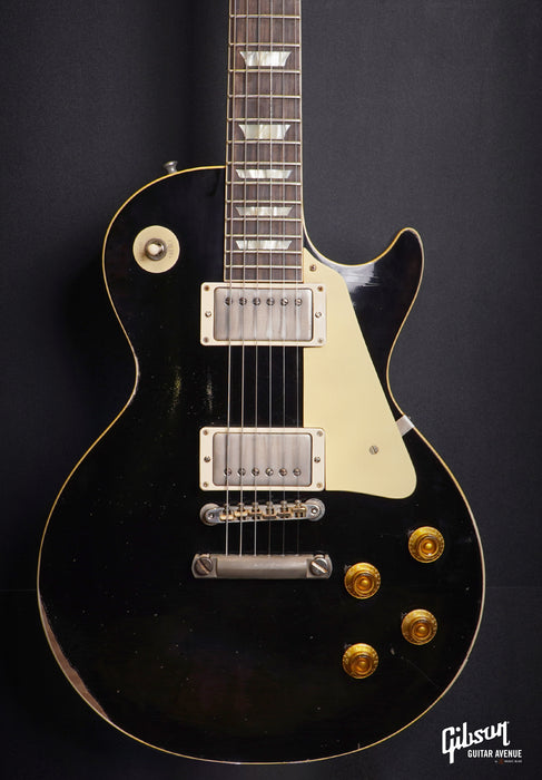 GIBSON 1958 LES PAUL STANDARD HEAVY AGED - EBONY - Music Bliss Malaysia